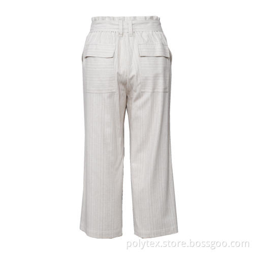 Spring Summer Loose Cotton Linen Overalls Pants
